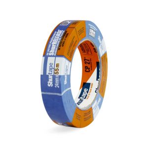 Cinta adhesiva de 2.4 cm de grosor x 55 metros longitud. Ideal para enmascarar y pintar todo tipo de superficies - SHURTAPE