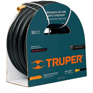 Manguera de hule para compresor, 15 m x 3/8" - TRUPER