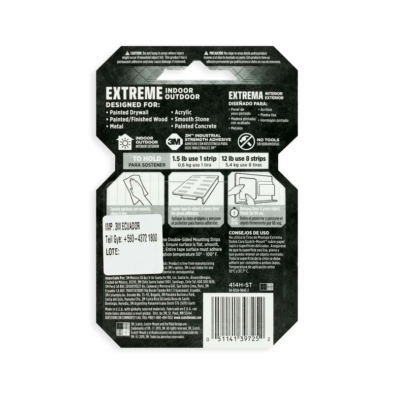Cintas-doble-faz-de-espuma-en-tiras-con-medidas--25-mm-x-1-mm-x-77mm-para-interiores-y-exteriores--pack-x-8