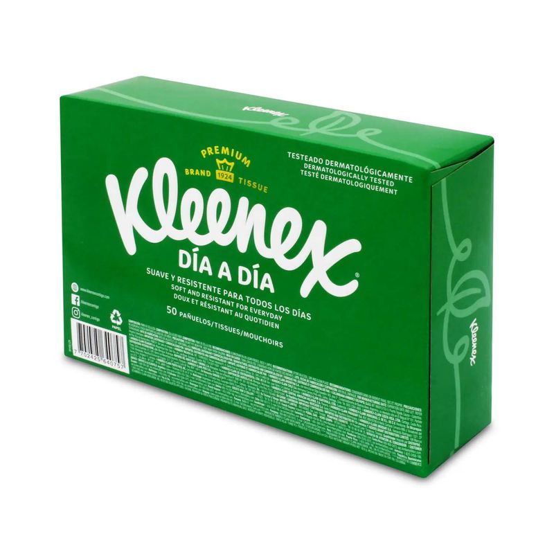 Pañuelo Facial Kleenex Triple Hoja - Pack 4 x 10 und