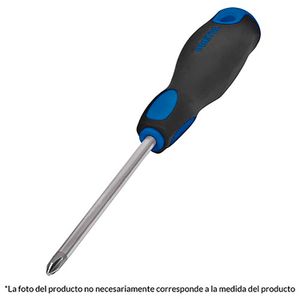 Desarmador de cruz 1/4" x 4" mango Comfort Grip - PRETUL
