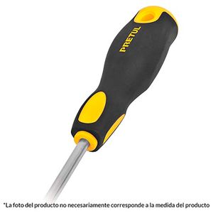 Desarmador cabinet 3/16 x 4" mango Comfort Grip - PRETUL