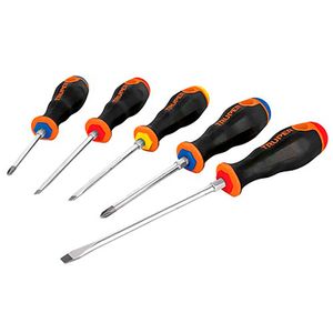 Juego de 5 desarmadores mango Comfort Grip - TRUPER