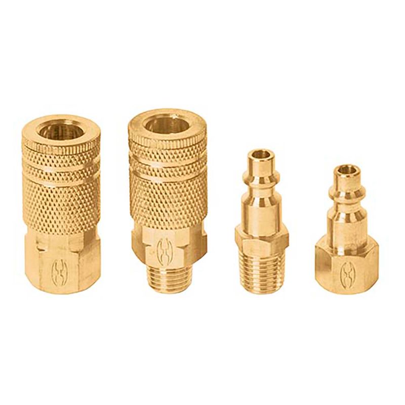Juego-de-acoples-y-conectores-rapidos-1-4-NPT-para-aire--pack-x-4