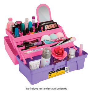 Caja cosmetiquera 14", rosa/morado - PRETUL