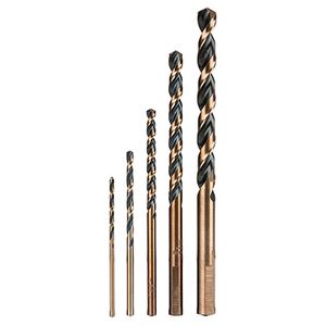 Juego de 5 brocas HSS para metal - TRUPER