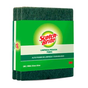 Fibra limpiadora extrafuerte para remover grasa de parrillas u otros utensilios; pack x 3 - MASTER BRILL