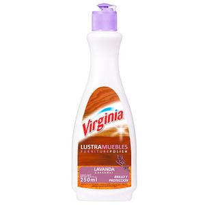 Lustramuebles en crema con fragancia a lavanda que da brillo y protege; 250 ml - VIRGINIA