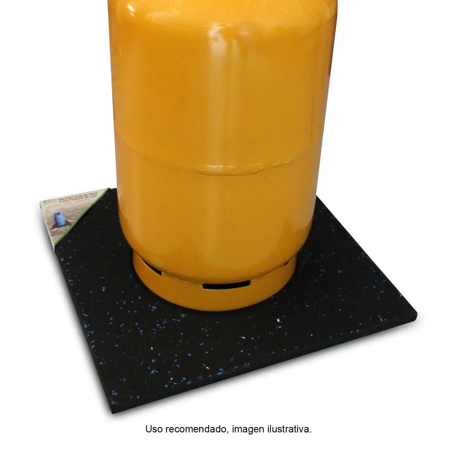 Protector de piso azul de caucho reciclado para cilindro de gas ...