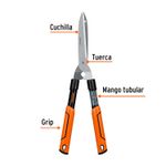 Tijera-podadora-de-53-cm--de-estructura-tubular-con-puntas-de-acero-y-mango-recubierto-en-plastico-PVC-antiderrapante