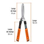 Tijera-podadora-de-53-cm--de-estructura-tubular-con-puntas-de-acero-y-mango-recubierto-en-plastico-PVC-antiderrapante