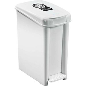 Basurero de pedal plástico de 10 l para basura/residuos aprovechables - PICA