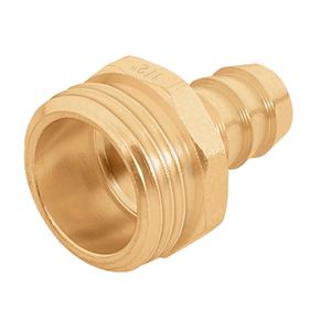 Conector 1/2" macho de latón sólido para manguera - TRUPER