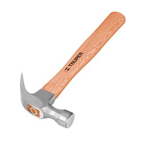 Martillo pulido 7 oz uña curva, mango madera - TRUPER