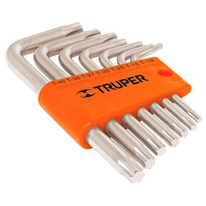 Juego de 7 llaves torx con organizador - TRUPER