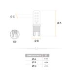 Foco-LED-tipo-capsula-de-3.5-Watts-luz-calida-350-lumenes-base-G9