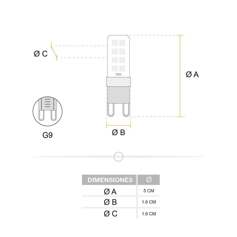 Foco-LED-tipo-capsula-de-3.5-Watts-luz-calida-350-lumenes-base-G9