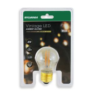 Foco LED con filamentos de 4 Watts estilo vintage luz calida base E27 - SYLVANIA