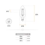 Foco-LED-con-filamentos-de-4-Watts-estilo-vintage-luz-calida-base-E28