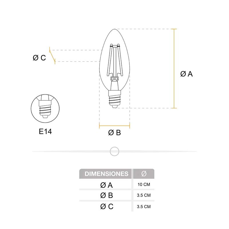 Foco-LED-con-filamentos-de-4-Watts-estilo-vintage-luz-calida-base-E28