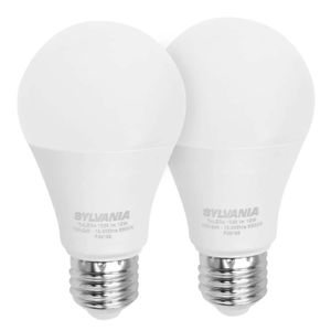 Foco LED tipo bola de 12 Watts de luz de día para boquillas E27 de 1050 lúmenes. pack x 2 - SYLVANIA