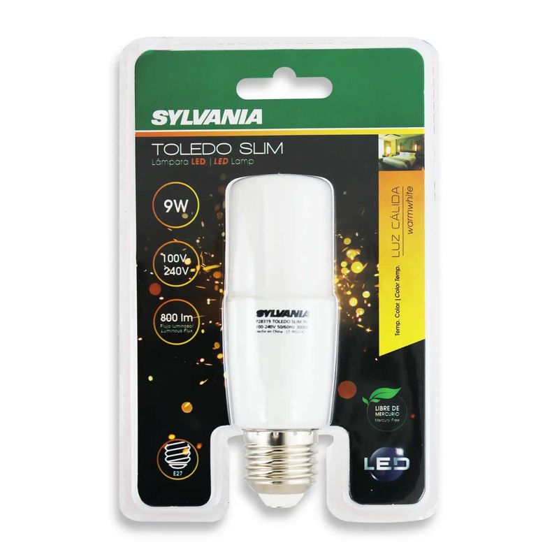 Bombilla Led Toledo A60 9 Watts Luz cálida - Sylvania