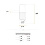 Foco-LED-tipo-lampara-de-luz-calida-12-Watts---1000-lumenes-con-base-E28