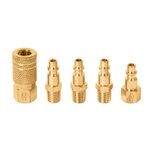 Juego-de-acoples-y-conectores-rapidos-1-4-NPT-para-aire--pack-x-5