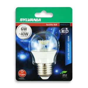 Foco LED Tipo globo de luz de día con base E27 - SYLVANIA
