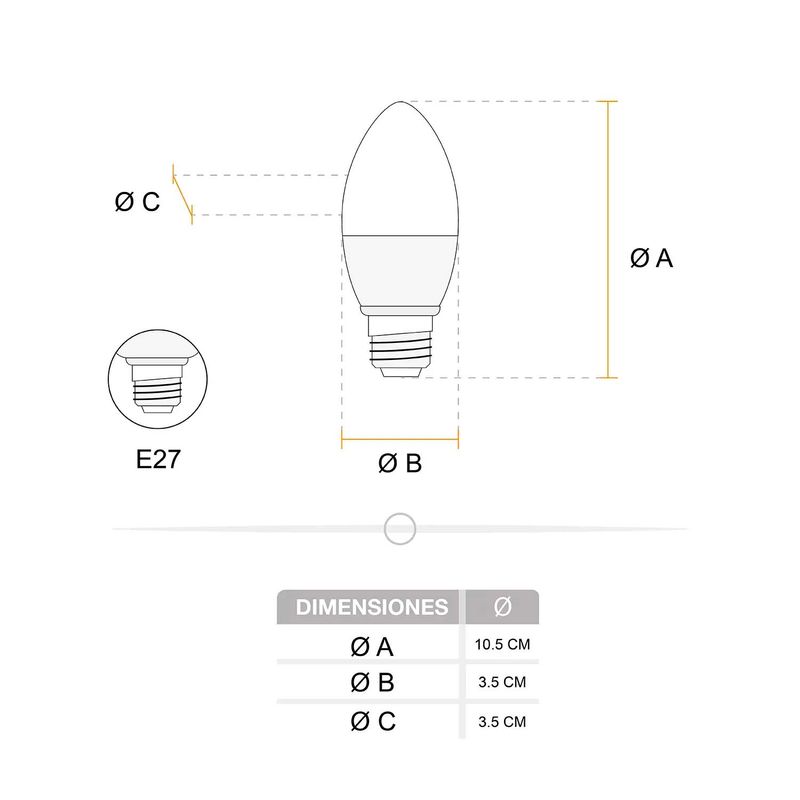 Foco-LED-tipo-vela-de-luz-de-dia-6-Watts---470-lumenes-Base-E27