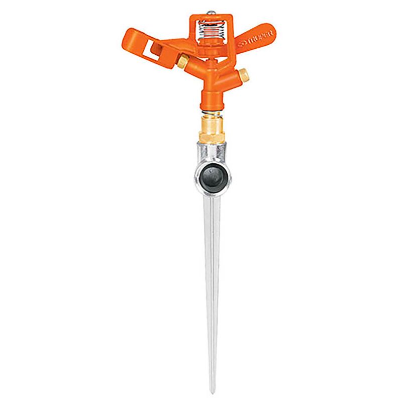 Aspersor-pulsatil-metalico-de-1-via-50-PSI-a-20.8-M-de-distancia-y-estaca-para-jardin
