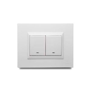 Interruptor doble con luz piloto - VETO
