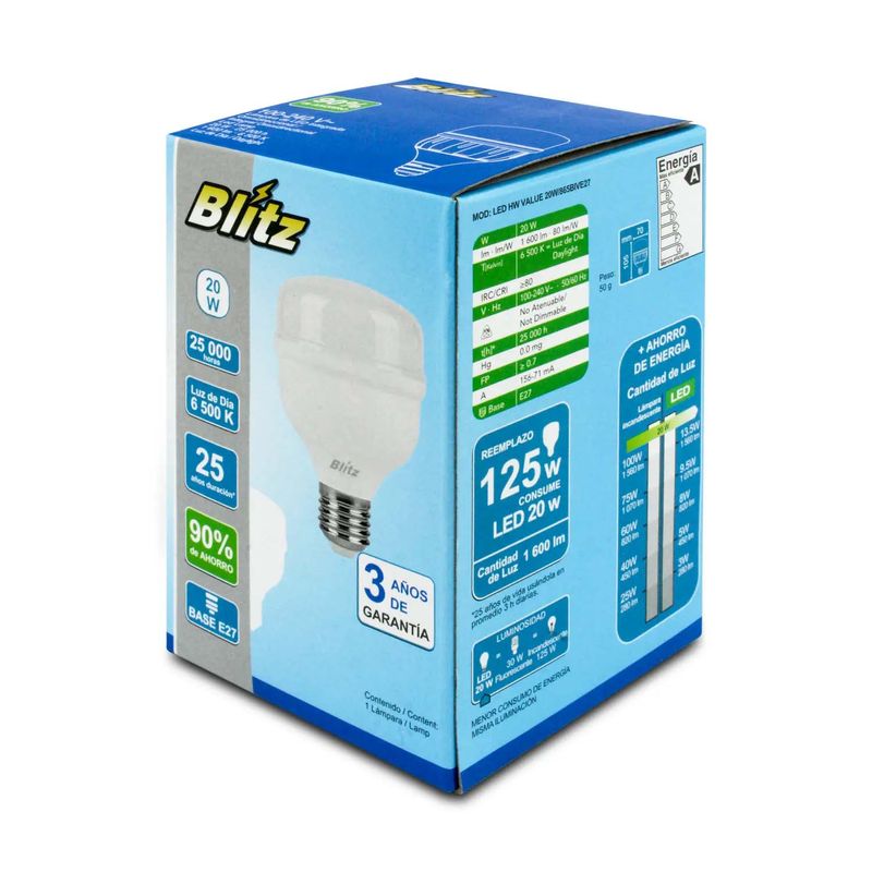 Foco-LED-de-alta-potencia-20-Watts---1600-lumenes-tipo-bulbo-con-base-E27