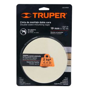 Cinta doble cara de 19 mm x 10 m - TRUPER