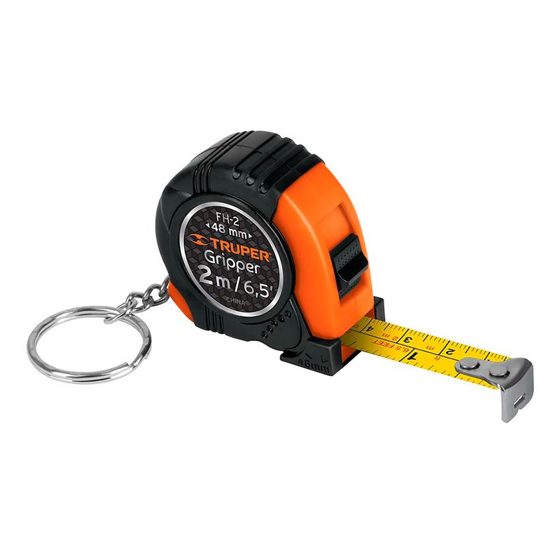 Llavero-flexometro-de-48-mm-x-2-m-con-GRIP-antideslizante-resistente-a-impactos