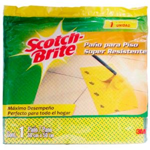 Paño limpia pisos doméstico reutilizable de máximo desempeño de 60 x 50 cm - SCOTCH BRITE