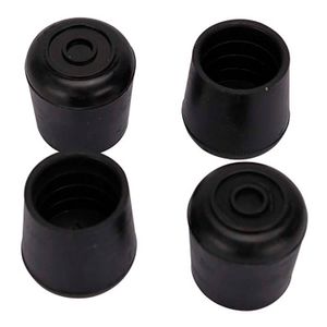 Regatón redondo plástico de 1 pulgada para sillas con patas metálicas; pack x 4 - PROSOURCE