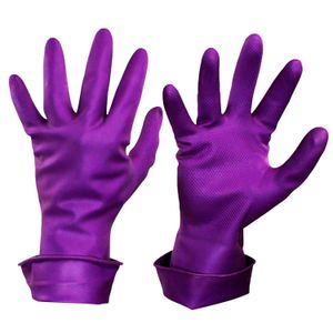 Guantes de caucho de talla 9 para uso doméstico o cocina; 1 par - MASTER