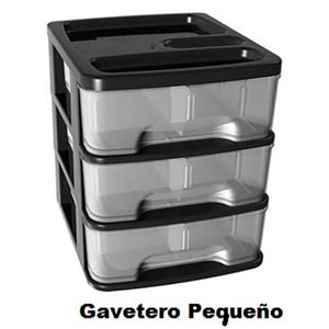 Organizador plástico pequeño con 3 cajones - RIMAX
