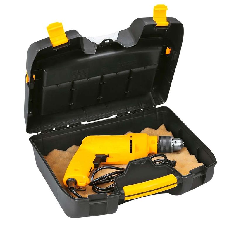 Caja de herramientas plástica de 14 pulgadas tipo maletin vertical para  herramientas eléctricas. Resiste hasta 10 kg 1U