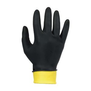 Guantes de caucho bicolor multiusos de talla 8-1/2; 1 par - MASTER