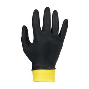 Guantes de caucho bicolor multiusos de talla 7-1/2; 1 par - MASTER