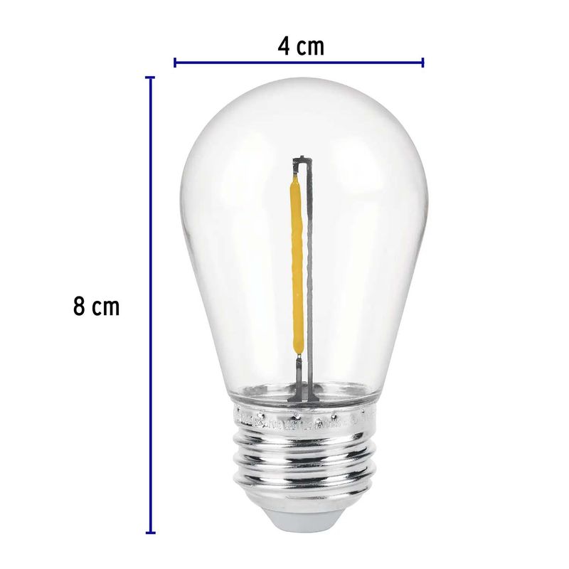 Foco-LED-S14-con-filamento-de-1-Watt-de-luz-calida.