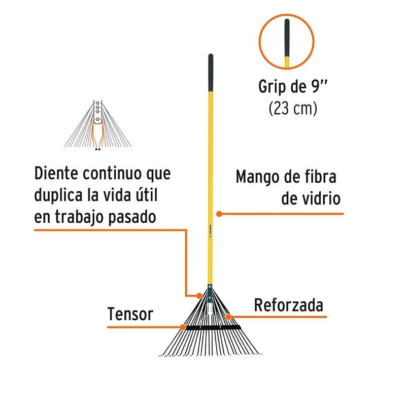 Escoba-metalica-para-jardin-de-24-dientes-con-cabezal-reforzado-y-tensor.-Incluye-mango-fijo-de-fibra-de-vidrio-con-grip
