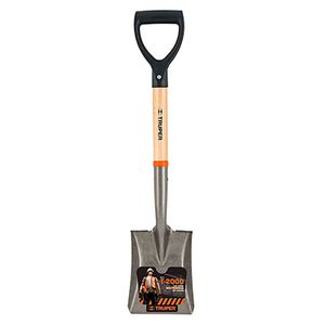 Pala cajuelera cuadrada, puño "D" mango de madera - TRUPER