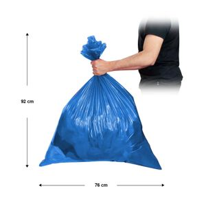 Fundas para basura de uso industrial de 76 x 92 cm. Reforzadas grosor tipo 1 - LA LIMPIADORA
