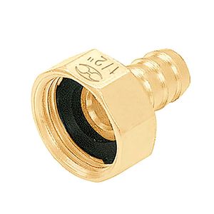Conector 1/2" hembra de latón sólido para manguera - TRUPER