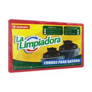 Fundas para basura ideal para clínicas o farmacias de 58 x 71 cm. Reforzadas grosor tipo 1.5 micras - LA LIMPIADORA