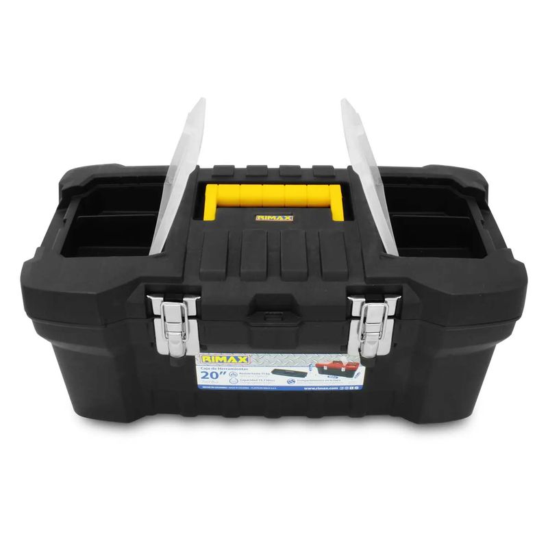 Caja-de-herramientas-de-20-pulgadas-con-2-compartimentos-superiores-bandeja-desmontable-y-ganchos-metalicos-de-seguridad