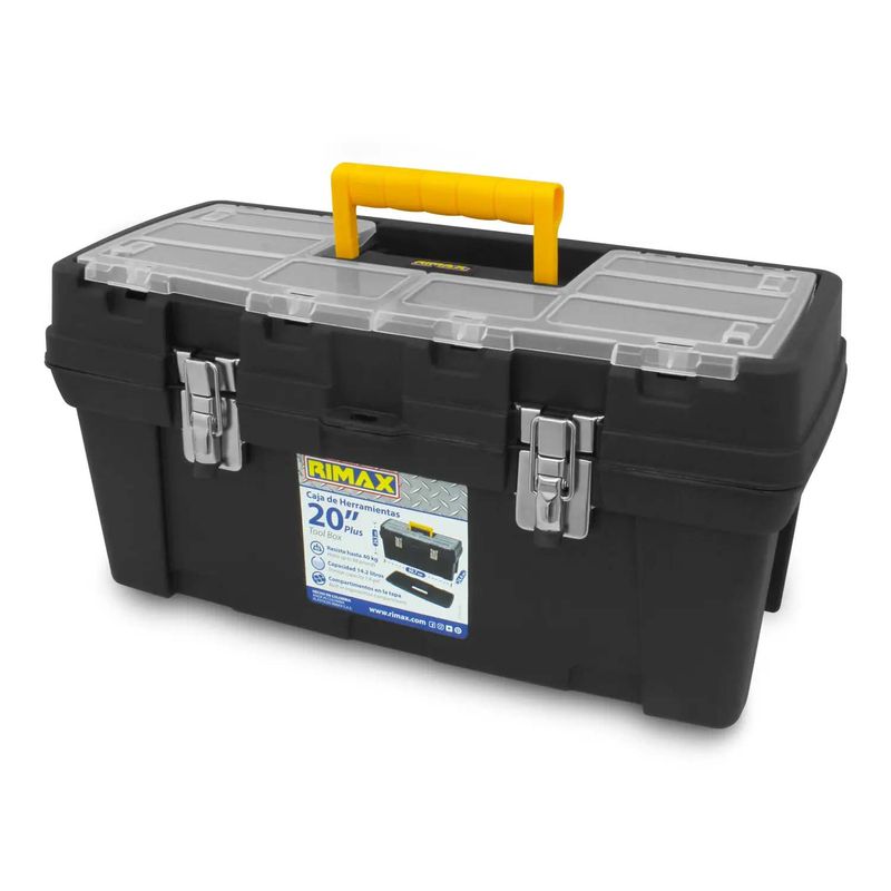 Caja-de-herramientas-de-20-pulgadas-con-2-compartimentos-superiores-bandeja-desmontable-y-ganchos-metalicos-de-seguridad